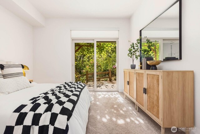 5175 42nd Ave S, Seattle, WA 98118 - bedroom with access to outside and light carpet