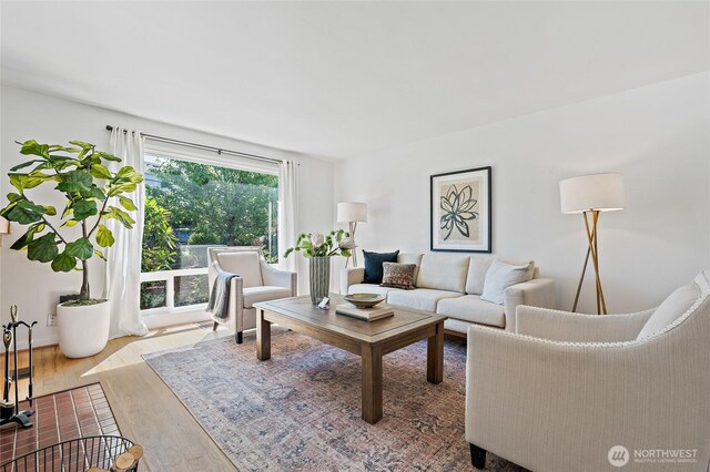 4603 15th Ave S, Seattle, WA 98108 - living area featuring wood finished floors