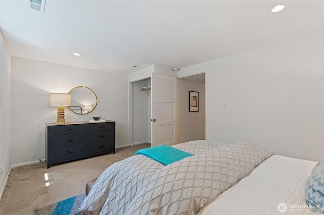 4603 15th Ave S, Seattle, WA 98108 - bedroom featuring light colored carpet and recessed lighting
