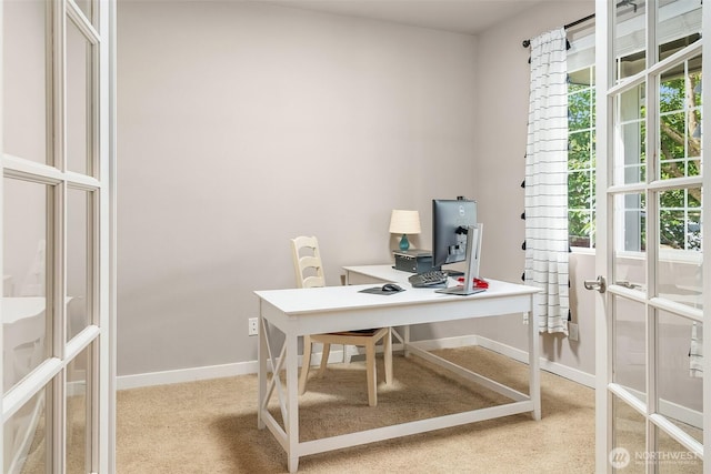 15527 E 82nd Ave E, Puyallup, WA 98375 - office featuring light carpet and french doors