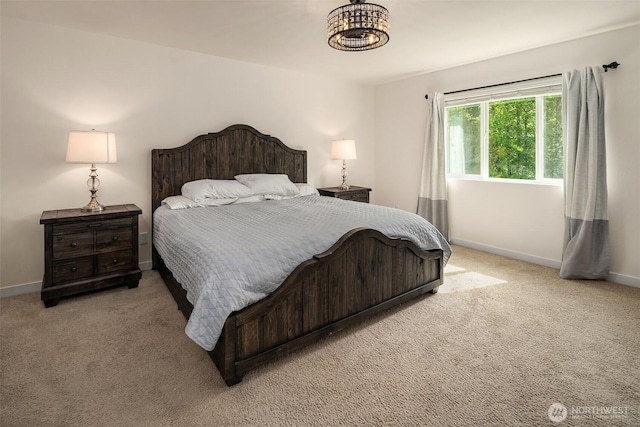 15527 E 82nd Ave E, Puyallup, WA 98375 - bedroom with carpet flooring and a chandelier
