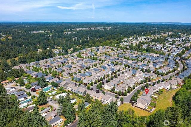 15527 E 82nd Ave E, Puyallup, WA 98375 - aerial view of property's location with nearby suburban area