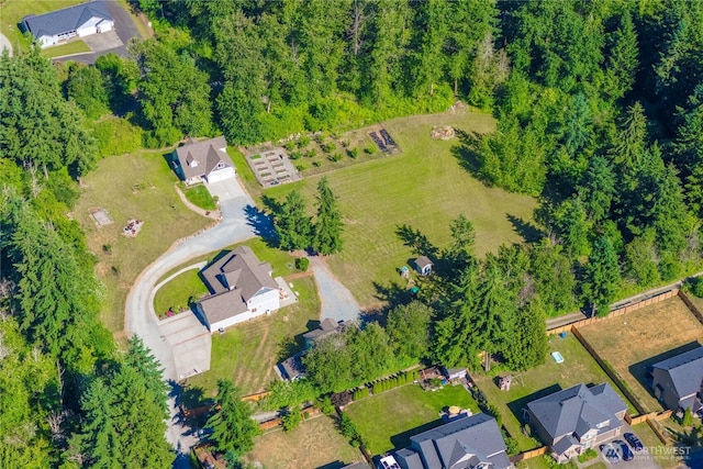 2502 218th St E, Spanaway, WA 98387 - aerial view of property and surrounding area with nearby suburban area