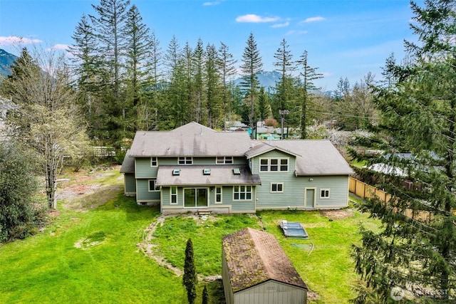 13617 436th Ave SE, North Bend, WA 98045 - rear view of property with a shingled roof