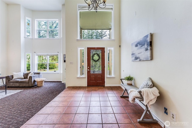13617 436th Ave SE, North Bend, WA 98045 - tiled entryway featuring a high ceiling and healthy amount of natural light