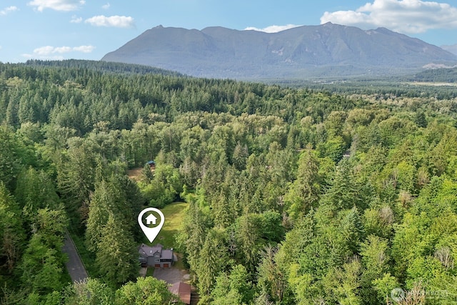 45908 SE Edgewick Rd, North Bend, WA 98045 - view of mountain backdrop with a forest