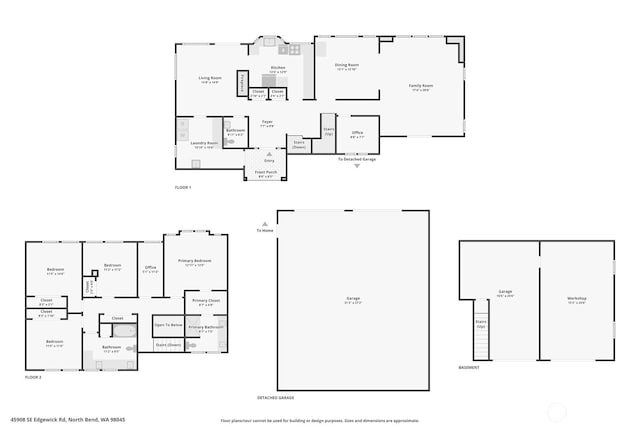 45908 SE Edgewick Rd, North Bend, WA 98045 - view of home floor plan