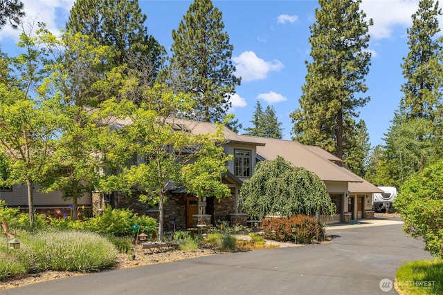 401 Quail Valley Rd, Cle Elum, WA 98922 - view of property hidden behind natural elements with stone siding