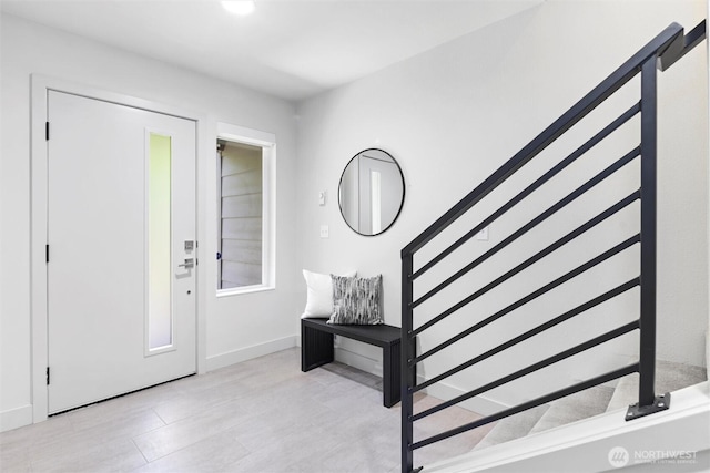 17905 35th Ave SE Unit C3, Bothell, WA 98012 - foyer entrance featuring stairs and baseboards