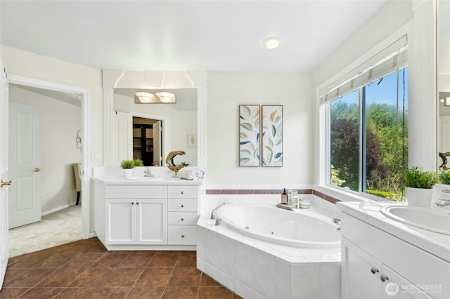 3303 174th Pl SE, Bothell, WA 98012 - full bathroom with two vanities and a tub with jets