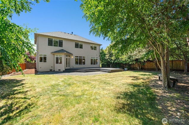 3303 174th Pl SE, Bothell, WA 98012 - rear view of house featuring a fenced backyard