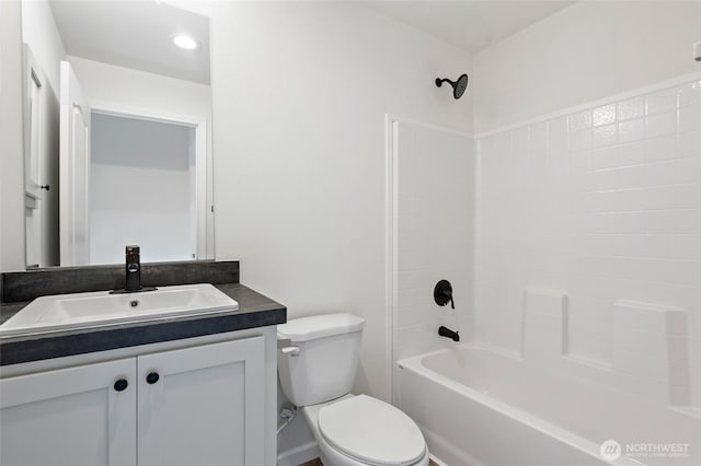 25405 36th Ave E, Spanaway, WA 98387 - full bathroom with vanity and bathtub / shower combination
