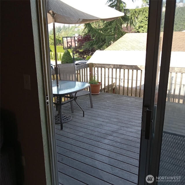 11072 Peacock Ln, Burlington, WA 98233 - view of wooden terrace