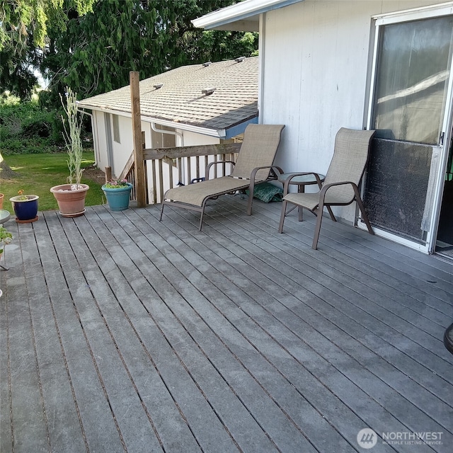 11072 Peacock Ln, Burlington, WA 98233 - wooden deck with a lawn