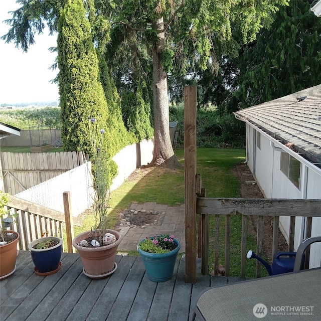11072 Peacock Ln, Burlington, WA 98233 - view of wooden terrace