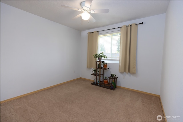 6321 199th Loop SW, Rochester, WA 98579 - carpeted empty room with a ceiling fan and baseboards