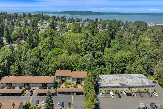 23405 16th Pl S Unit C104, Des Moines, WA 98198 - aerial view of property and surrounding area featuring a large body of water