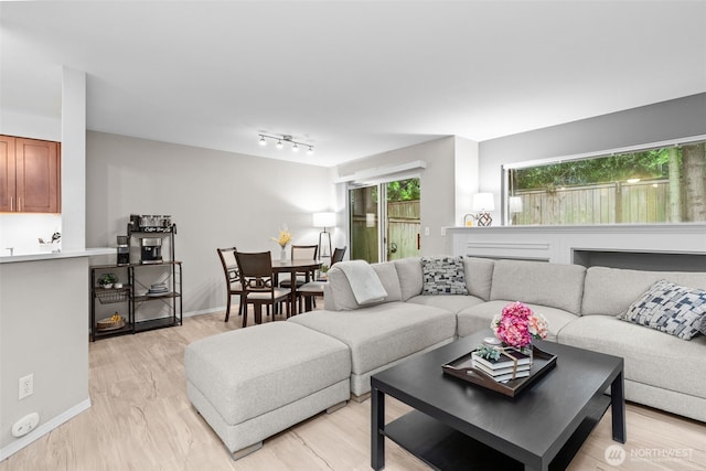 1131 115th St SW Unit E4, Everett, WA 98204 - living room with light wood finished floors and baseboards