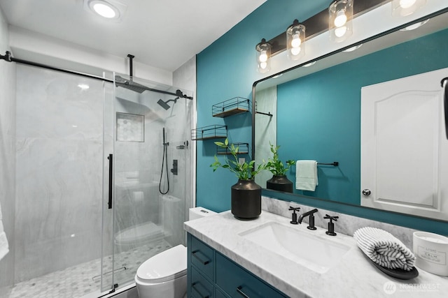 4935 163rd Pl SE, Bellevue, WA 98006 - full bathroom with vanity and a shower stall