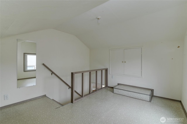 4637 N Visscher St, Tacoma, WA 98407 - additional living space featuring lofted ceiling and baseboards