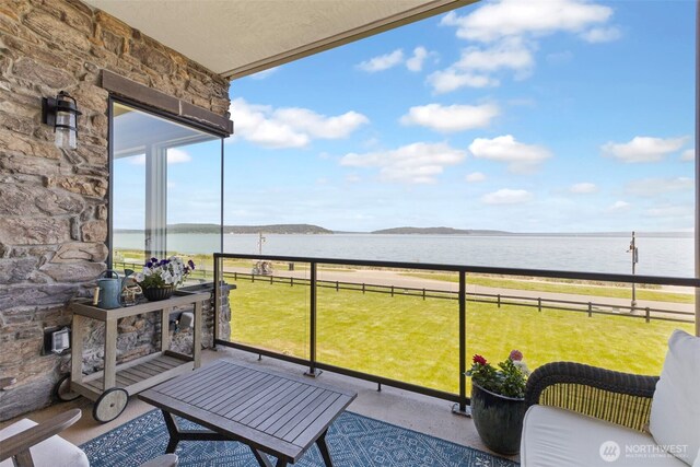 4907 Main St Unit 207, Tacoma, WA 98407 - balcony featuring a water view