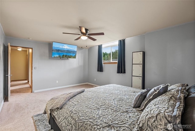 20523 193rd Avenue Ct E, Orting, WA 98360 - bedroom featuring carpet floors, ceiling fan, and crown molding