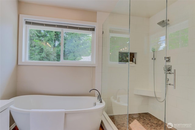 18915 SE 284th Ct, Kent, WA 98042 - full bath with plenty of natural light, a soaking tub, and a shower stall
