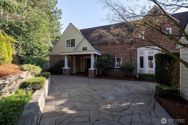 3851 Cliffside Dr, Bellingham, WA 98225 - view of front of home featuring brick siding