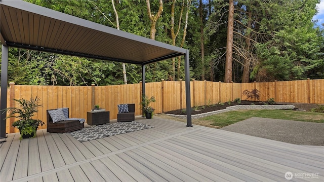 11832 158th Ave NE, Redmond, WA 98052 - wooden deck featuring a fenced backyard