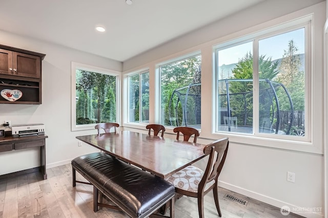 3592 SE 16th St, North Bend, WA 98045 - dining area featuring plenty of natural light, light wood-style floors, and recessed lighting