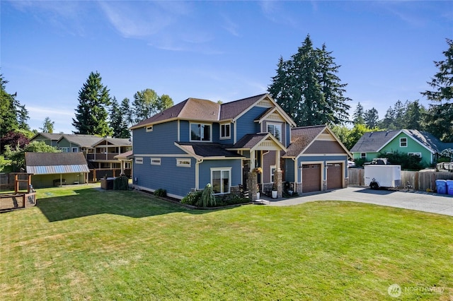 1132 121st St E, Tacoma, WA 98445 - craftsman-style home featuring concrete driveway, an attached garage, and a residential view