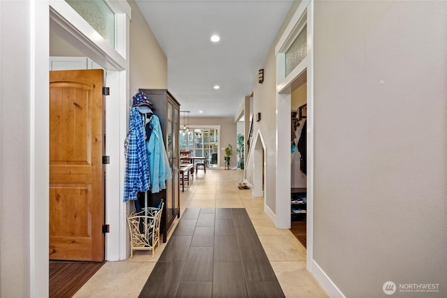 1132 121st St E, Tacoma, WA 98445 - hall featuring recessed lighting and tile patterned floors