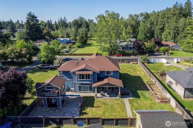 1132 121st St E, Tacoma, WA 98445 - aerial view of property and surrounding area
