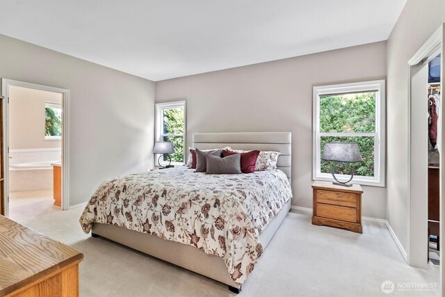 3819 Ridge Ct, Mount Vernon, WA 98274 - bedroom with carpet flooring and ensuite bathroom