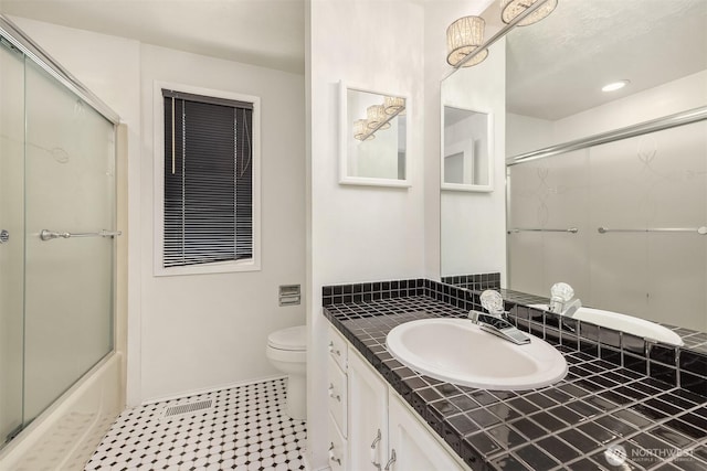 9119 185th Pl SW, Edmonds, WA 98026 - full bathroom featuring vanity and shower / bath combination with glass door