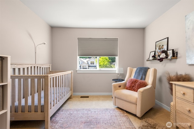 8704 188th St SW, Edmonds, WA 98026 - bedroom with carpet flooring and a nursery area