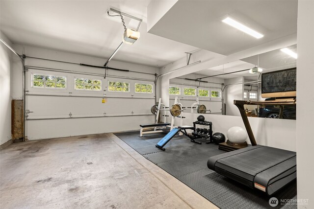 8704 188th St SW, Edmonds, WA 98026 - exercise area featuring a garage