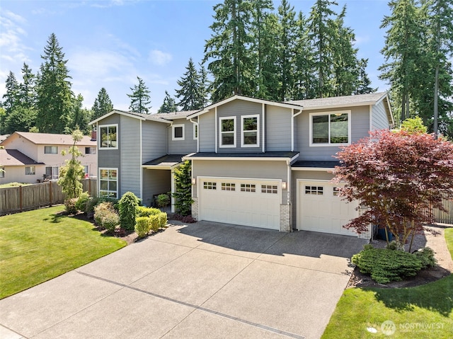 8704 188th St SW, Edmonds, WA 98026 - view of front facade featuring concrete driveway and a garage