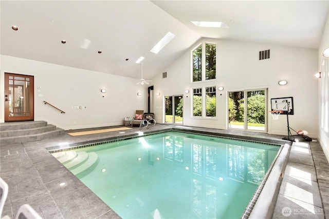 36915 NE 98th St, Carnation, WA 98014 - indoor pool with a skylight