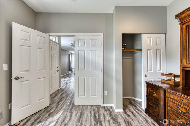 14413 Riverwalk Dr, Sumner, WA 98390 - bedroom with wood finished floors and a closet