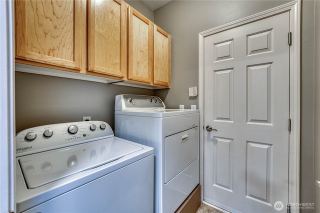 14413 Riverwalk Dr, Sumner, WA 98390 - laundry room with washer and clothes dryer and cabinet space