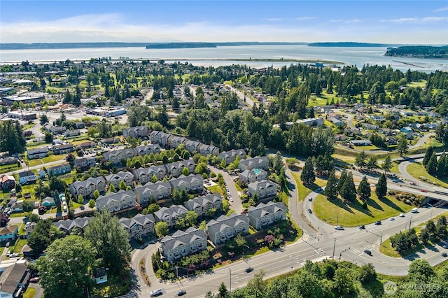 3031 Belmonte Ln, Everett, WA 98201 - aerial perspective of suburban area with a large body of water