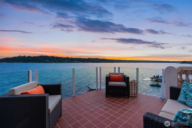 2819 E Lake Sammamish Pkwy NE, Sammamish, WA 98074 - view of patio / terrace featuring a water view and a dock