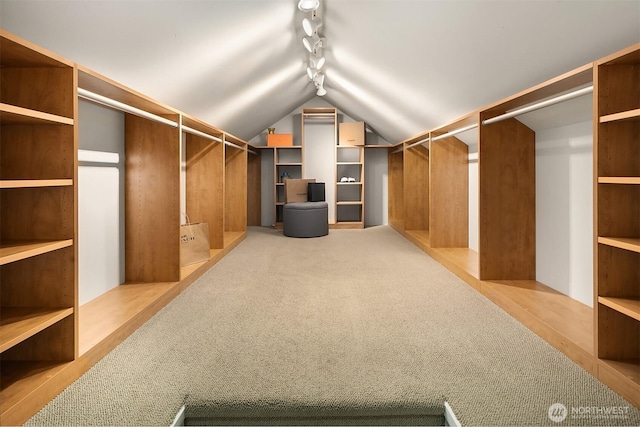 2819 E Lake Sammamish Pkwy NE, Sammamish, WA 98074 - spacious closet featuring vaulted ceiling and carpet flooring