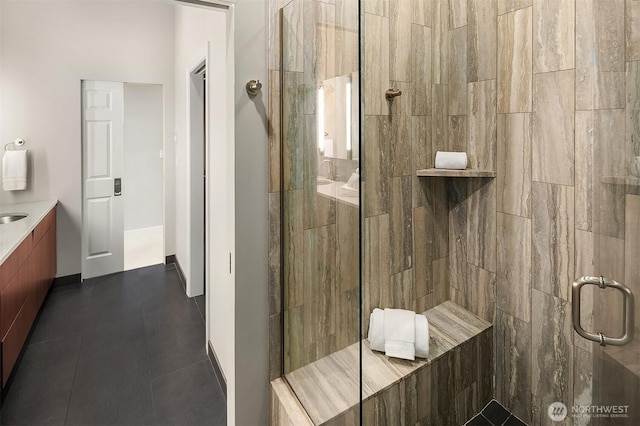 2819 E Lake Sammamish Pkwy NE, Sammamish, WA 98074 - bathroom with a shower stall and vanity