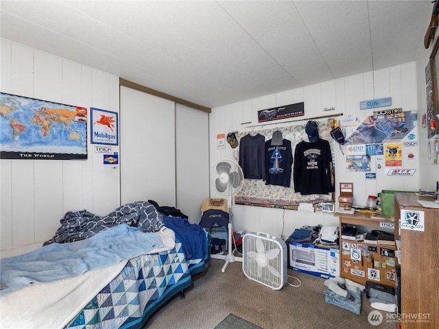 11436 SE 208th St Unit 45, Kent, WA 98031 - carpeted bedroom with a decorative wall