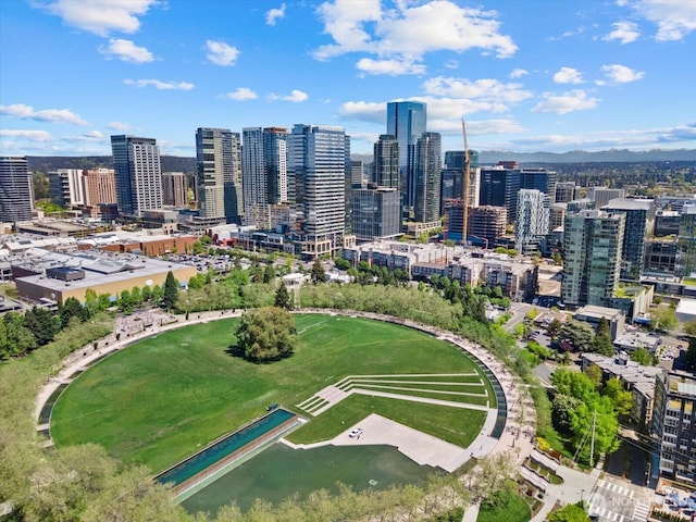 10700 NE 4th St Unit 712, Bellevue, WA 98004 - drone / aerial view of city skyline