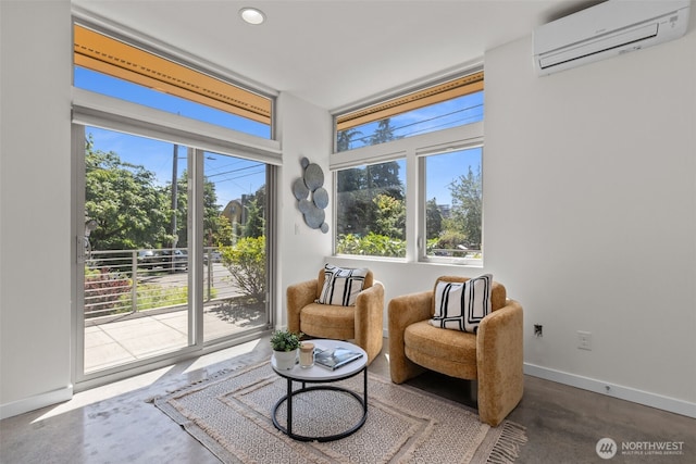 1100 14th Ave, Seattle, WA 98122 - sitting room with a wall mounted AC and recessed lighting