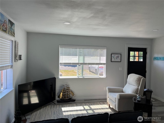 916 35th St, Anacortes, WA 98221 - living area with wood finished floors and baseboards