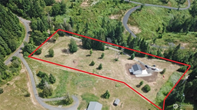 119 Davis View Dr, Centralia, WA 98531 - aerial overview of property's location featuring property boundaries highlighted